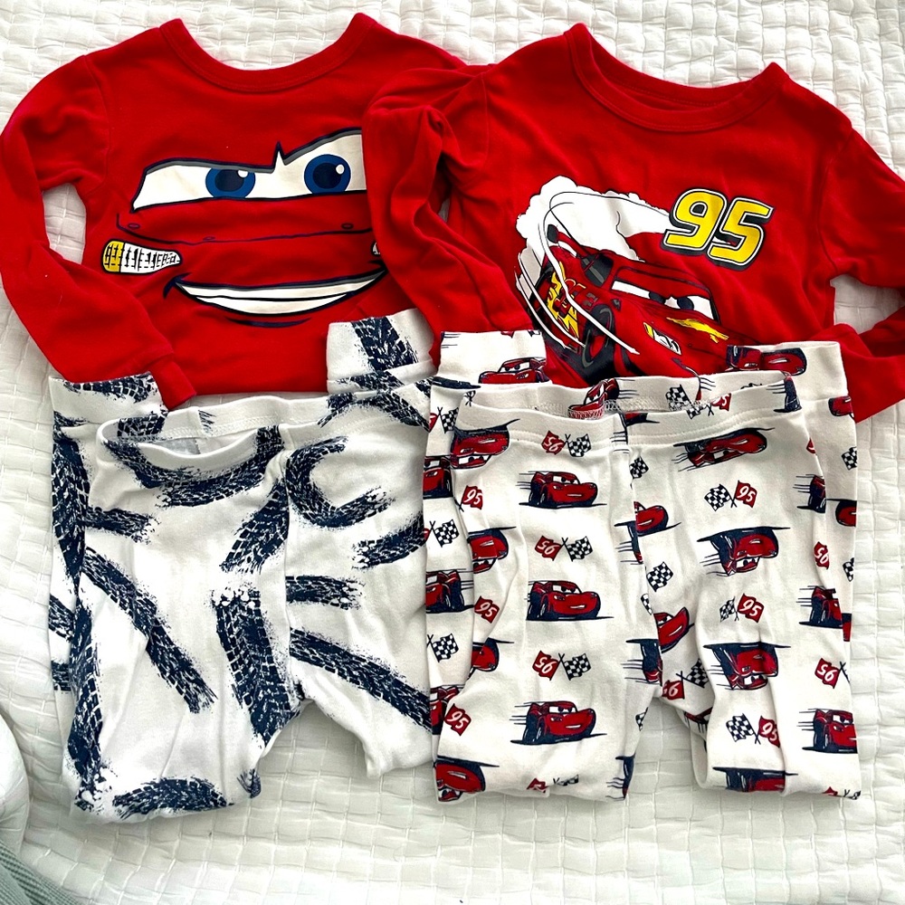 Disney Pixar Cars pajama. 
2 count